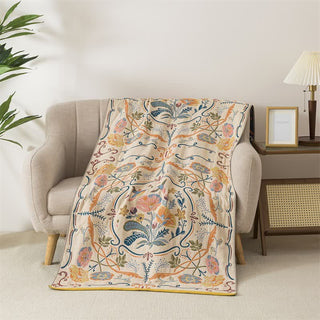 Badetuch aus Baumwollgaze mit Landhausmuster - 90cm x 180cm - image 0