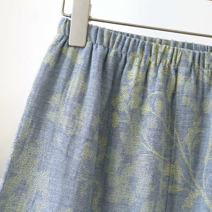 Pyjama-Set aus Baumwolle mit orientalischem Blumenmuster - image 7
