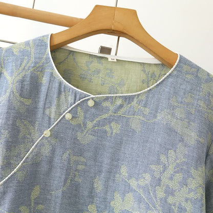 Pyjama-Set aus Baumwolle mit orientalischem Blumenmuster - image 3