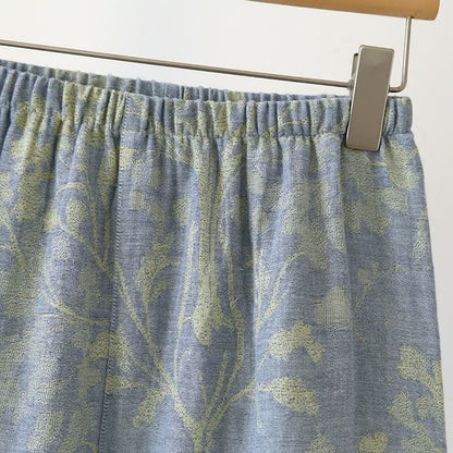 Pyjama-Set aus Baumwolle mit orientalischem Blumenmuster - image 6