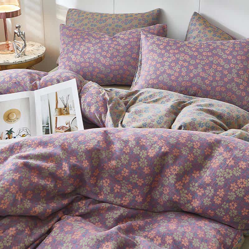 Bettwäsche aus Baumwoll-Doppelgaze mit zartem Cottage-Blumenmuster - image 4