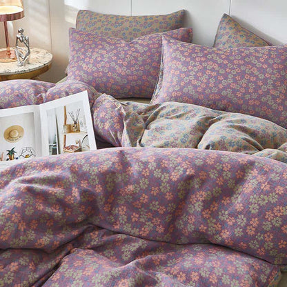 Bettwäsche aus Baumwoll-Doppelgaze mit zartem Cottage-Blumenmuster - image 4