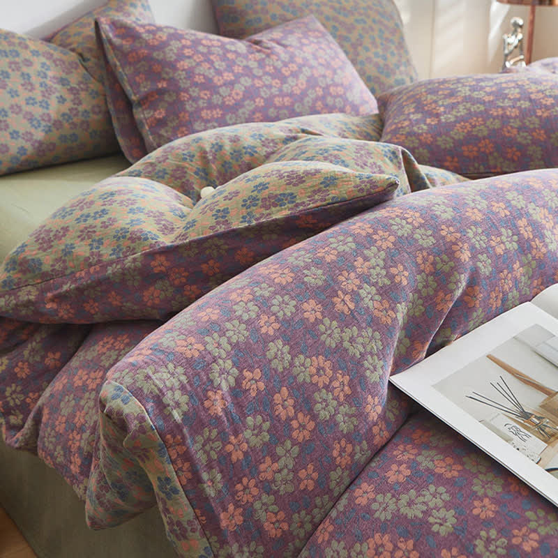 Bettwäsche aus Baumwoll-Doppelgaze mit zartem Cottage-Blumenmuster - image 2
