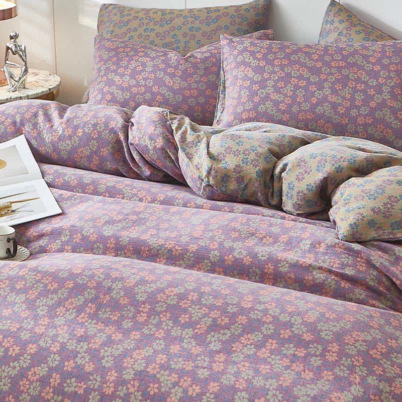 Bettwäsche aus Baumwoll-Doppelgaze mit zartem Cottage-Blumenmuster - image 3