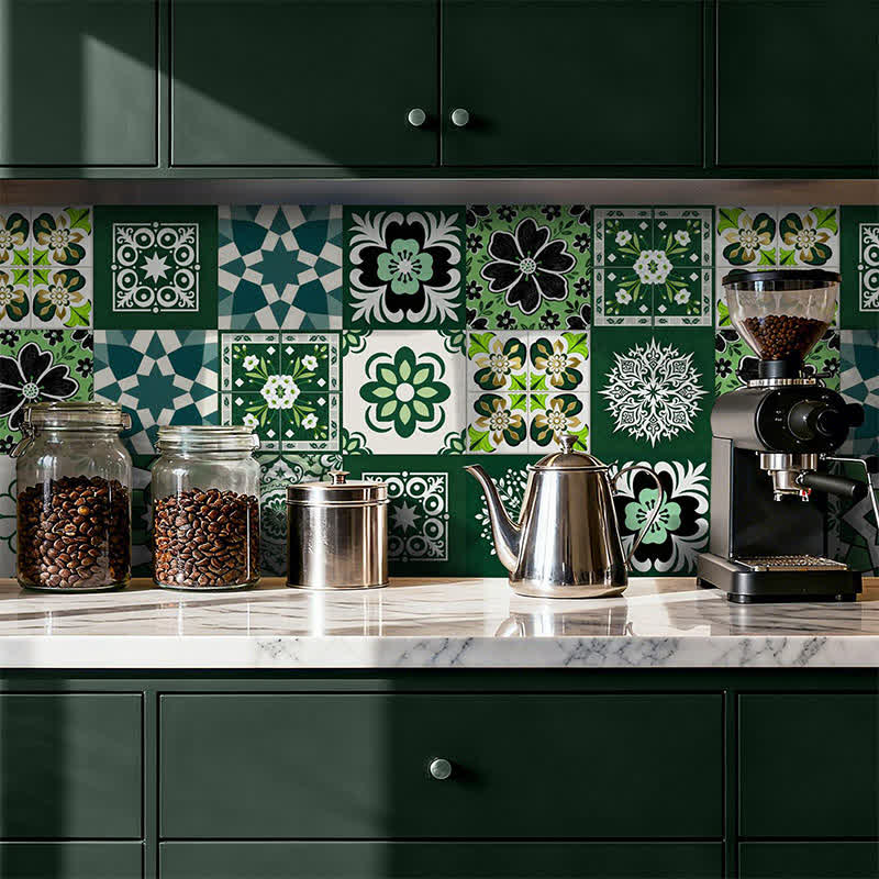 Retro-Blumen-Wandtattoo zum Abziehen und Aufkleben (24 Stück) - image 1