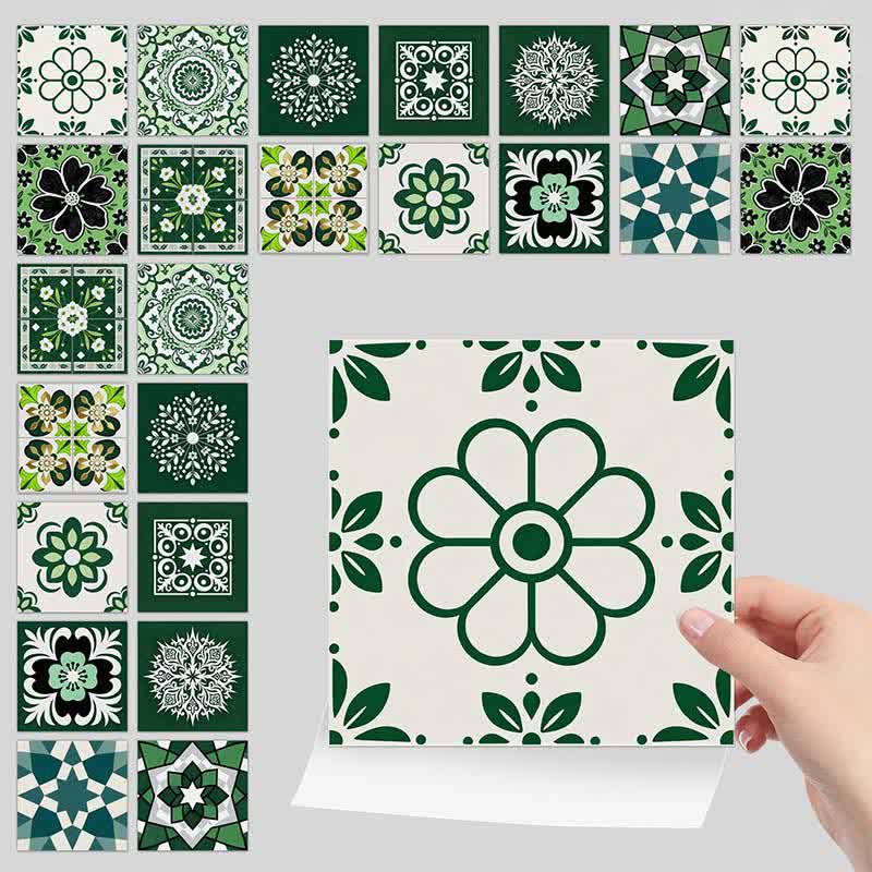 Retro-Blumen-Wandtattoo zum Abziehen und Aufkleben (24 Stück) - image 8