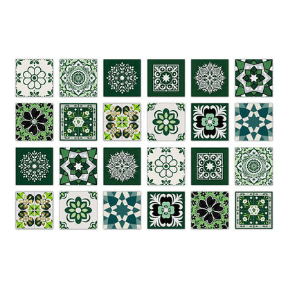 Retro-Blumen-Wandtattoo zum Abziehen und Aufkleben (24 Stück) - 20cm x 20cm - image 7