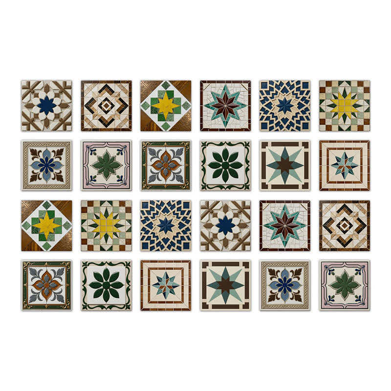 Vintage-Wandaufkleber zum Abziehen und Aufkleben (24 Stück) - 20cm x 20cm - image 8