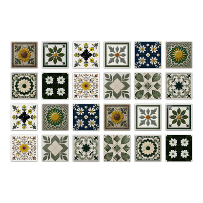 Sonnen- und Blumen-Wandtattoo zum Aufkleben (24 Stück) - 20cm x 20cm - image 8