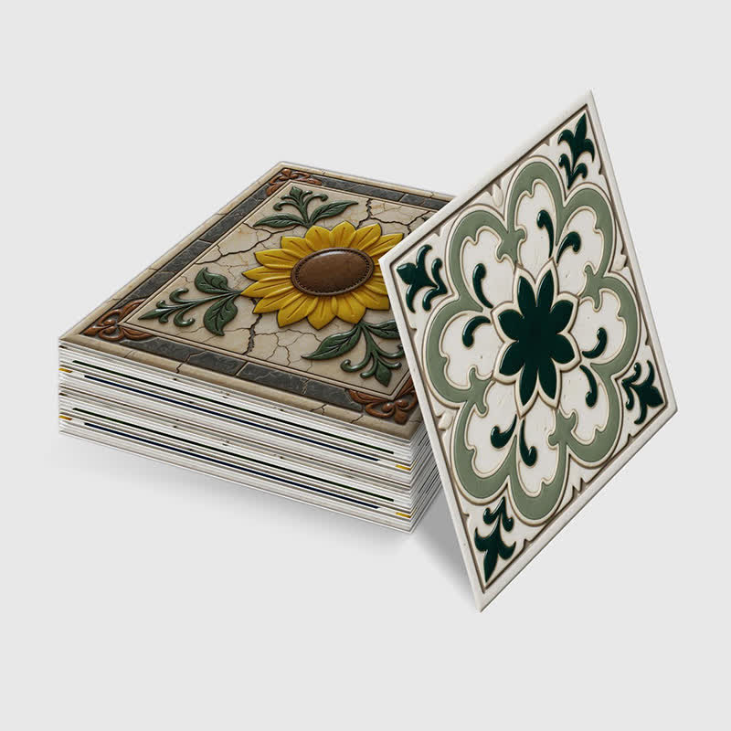 Sonnen- und Blumen-Wandtattoo zum Aufkleben (24 Stück) - image 11