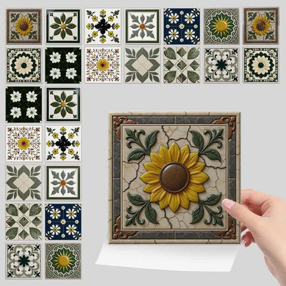 Sonnen- und Blumen-Wandtattoo zum Aufkleben (24 Stück) - image 7