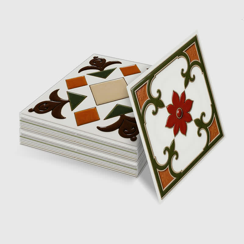 Orange & Grüne abziehbare und aufklebbare Wandaufkleber (24 Stück) - image 10