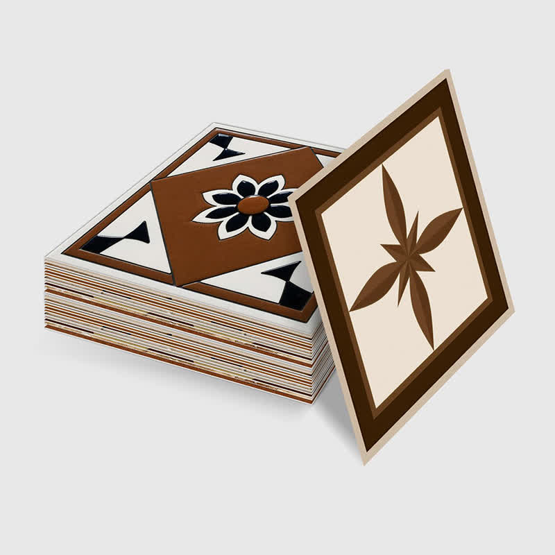 Braune geometrische Wandaufkleber zum Abziehen und Aufkleben (24 Stück) - image 9