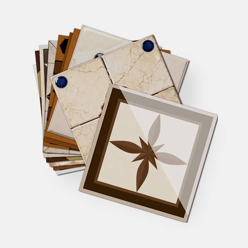 Braune geometrische Wandaufkleber zum Abziehen und Aufkleben (24 Stück) - image 10