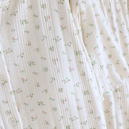 Pyjama-Set aus Baumwoll-Jacquard mit ländlichem Blumenmuster - image 24