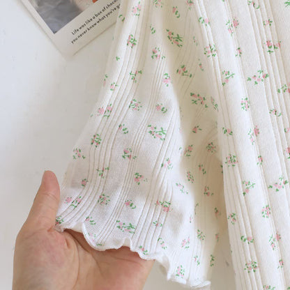 Pyjama-Set aus Baumwoll-Jacquard mit ländlichem Blumenmuster - image 20