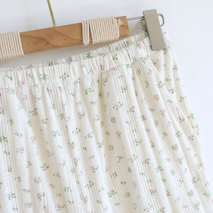 Pyjama-Set aus Baumwoll-Jacquard mit ländlichem Blumenmuster - image 21