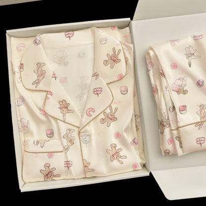 Niedliches Cartoon-Hasen-Pyjama-Set - image 2