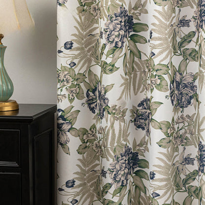 Vorhang im Landhausstil mit Blumen- und Blättermuster - image 3