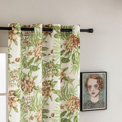Vorhang im Landhausstil mit Blumen- und Blättermuster - image 9