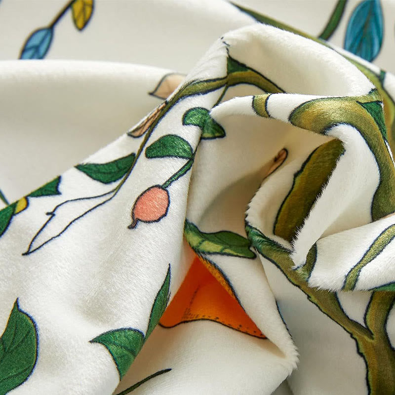 Vintage-Gardine im Landhausstil mit Vogel- und Blumenmotiven - image 6