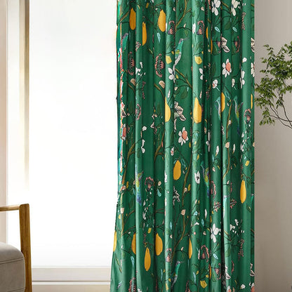 Vintage-Gardine im Landhausstil mit Vogel- und Blumenmotiven - image 11