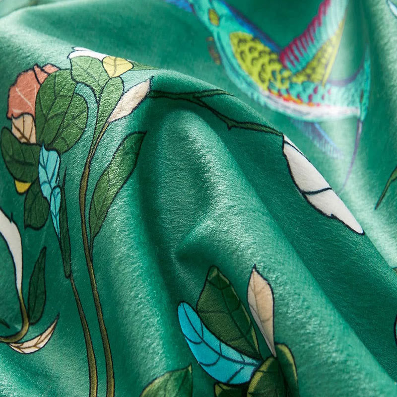 Vintage-Gardine im Landhausstil mit Vogel- und Blumenmotiven - image 13