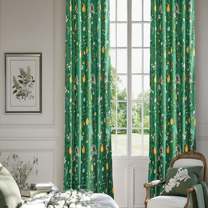 Vintage-Gardine im Landhausstil mit Vogel- und Blumenmotiven - image 10
