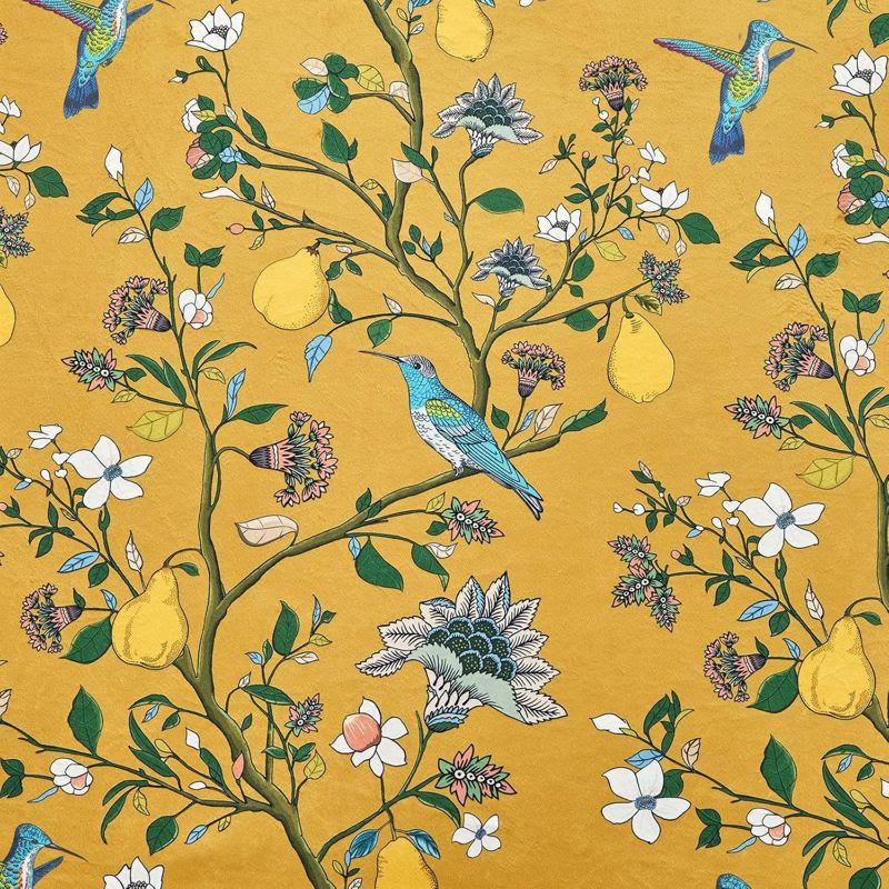 Vintage-Gardine im Landhausstil mit Vogel- und Blumenmotiven - image 19