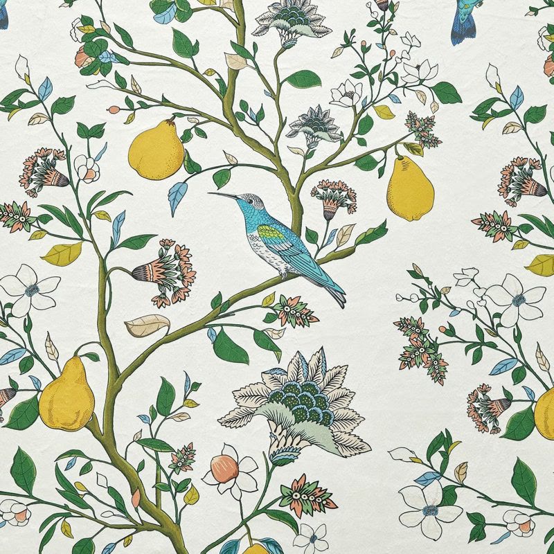 Vintage-Gardine im Landhausstil mit Vogel- und Blumenmotiven - image 5