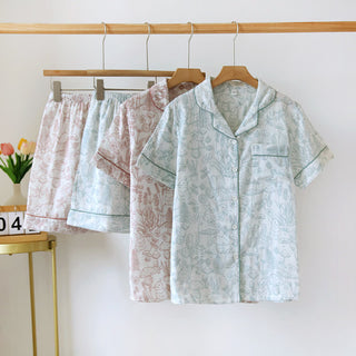 Refresh Bunny Forest Baumwollgaze-Pyjama - image 0