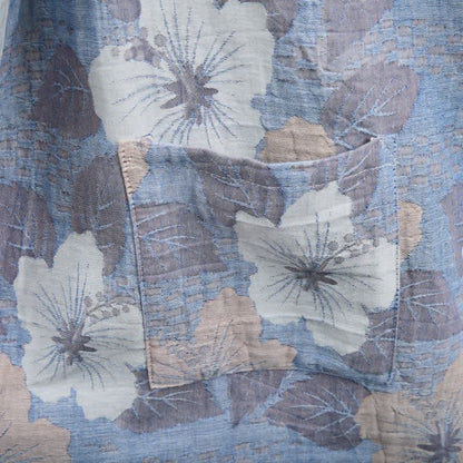 Kimono-Bademantel aus Baumwollgaze mit Kirschblütenmuster - image 6