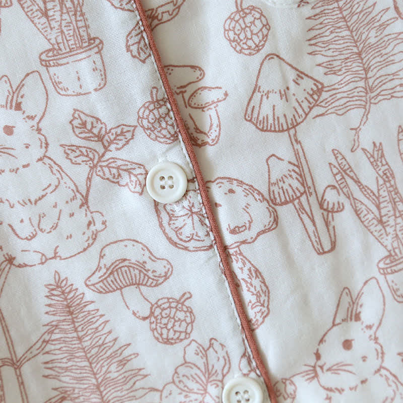 Refresh Bunny Forest Baumwollgaze-Pyjama - image 6