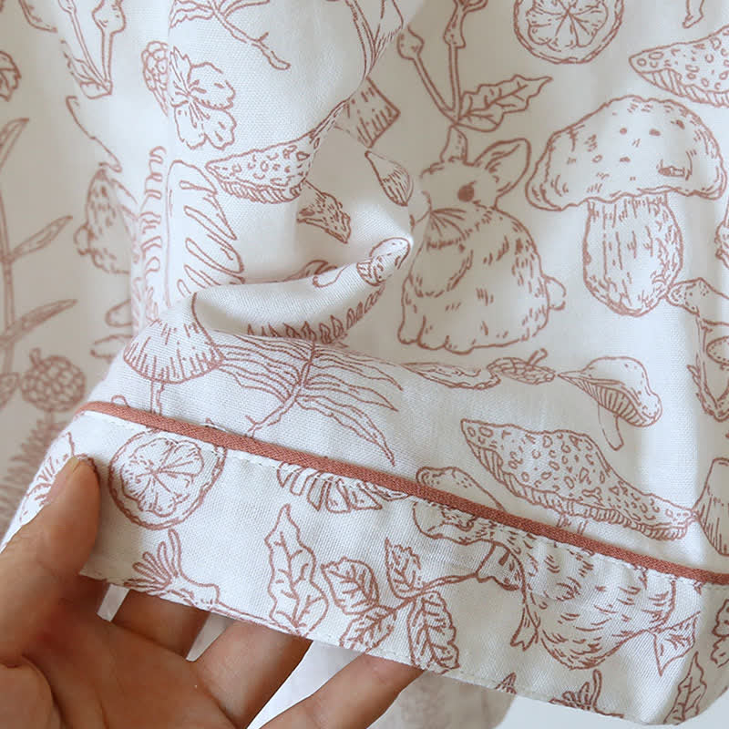 Refresh Bunny Forest Baumwollgaze-Pyjama - image 8