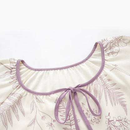 Botanisches, niedliches Kaninchen-Baumwoll-Loungewear-Set - image 3