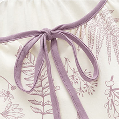 Botanisches, niedliches Kaninchen-Baumwoll-Loungewear-Set - image 4