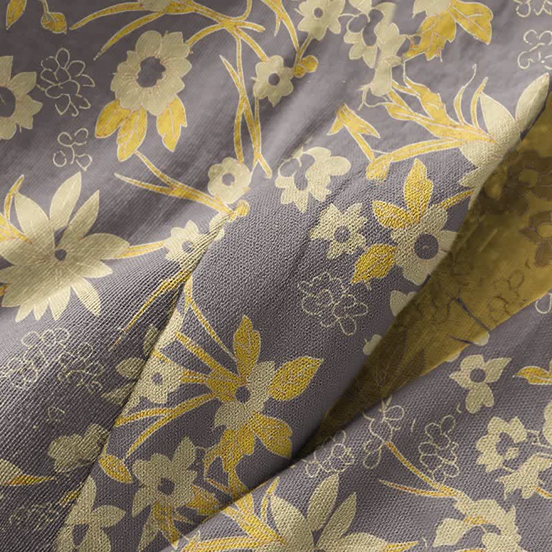 Vintage-Bademantel aus rustikalem Baumwolljacquard mit Blumenmuster - image 27
