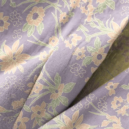 Vintage-Bademantel aus rustikalem Baumwolljacquard mit Blumenmuster - image 19