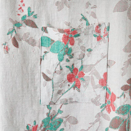 Kimono-Bademantel aus Baumwollgaze mit Vintage-Blumenmuster - image 12
