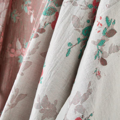 Kimono-Bademantel aus Baumwollgaze mit Vintage-Blumenmuster - image 13