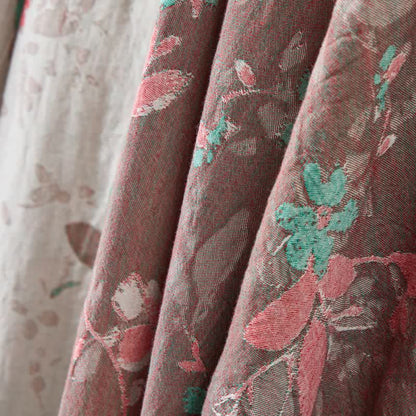 Kimono-Bademantel aus Baumwollgaze mit Vintage-Blumenmuster - image 6