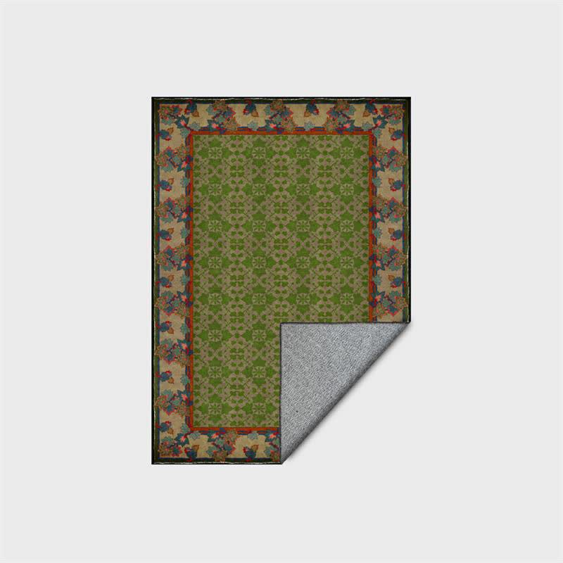Rustikaler, botanischer, rutschfester Teppich im Landhausstil - image 4
