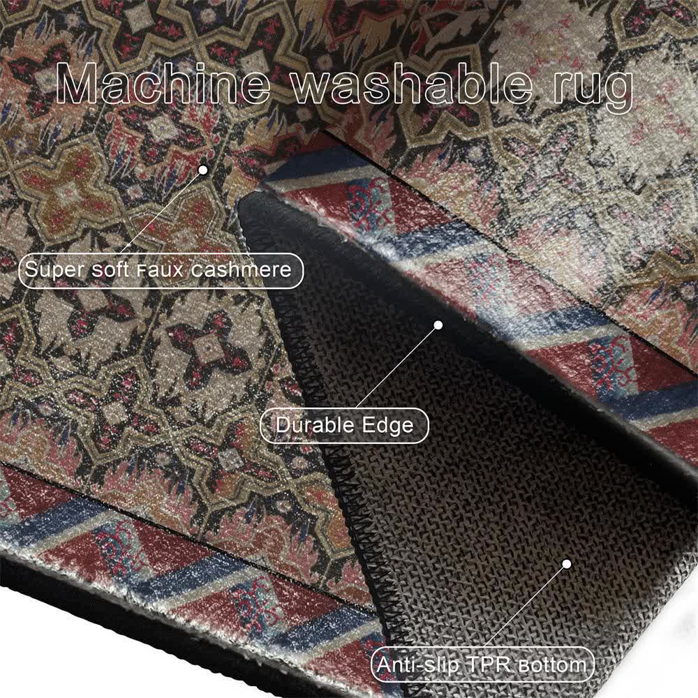 Vintage Persischer geometrischer rutschfester Teppich - image 6