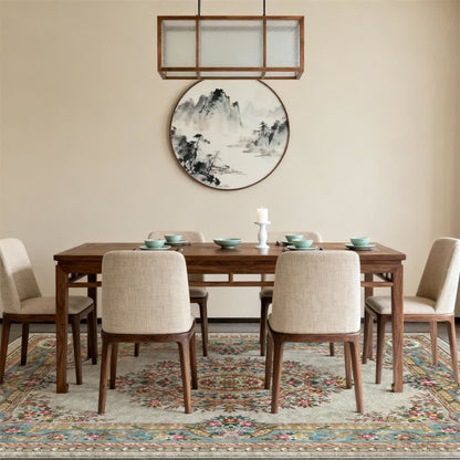 Eleganter Teppich im französischen Schlossstil mit Blumenmuster - image 1