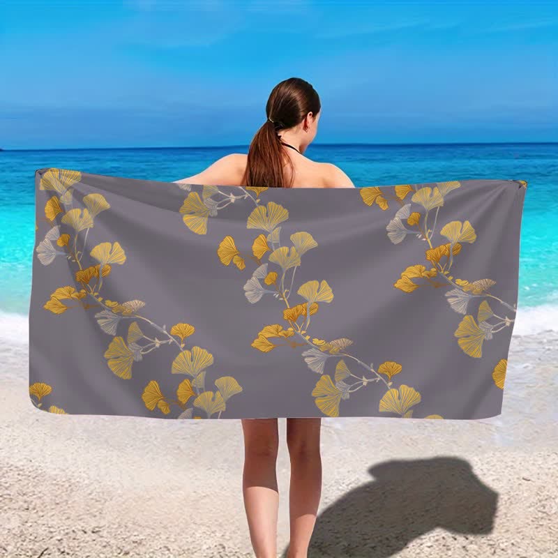 Strandtuch aus Ginkgoblättern - image 11