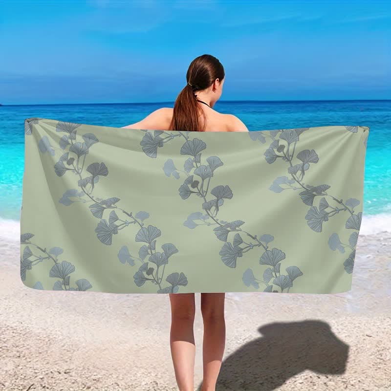 Strandtuch aus Ginkgoblättern - image 2