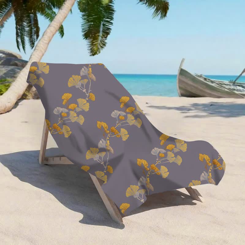 Strandtuch aus Ginkgoblättern - image 9