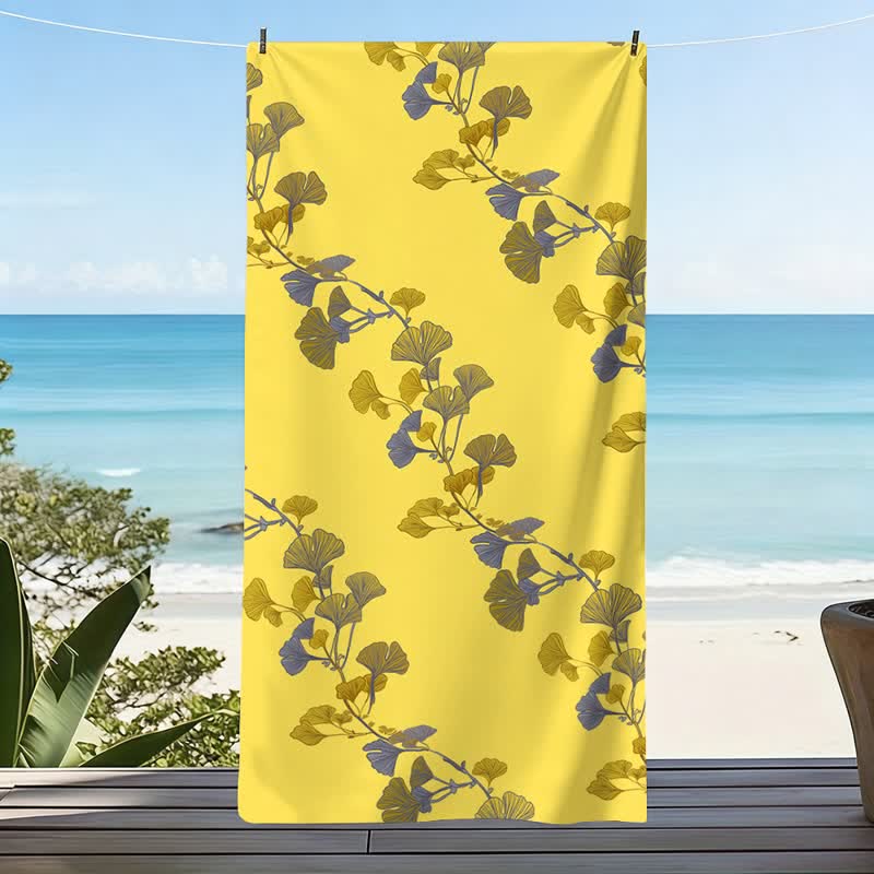 Strandtuch aus Ginkgoblättern - image 13