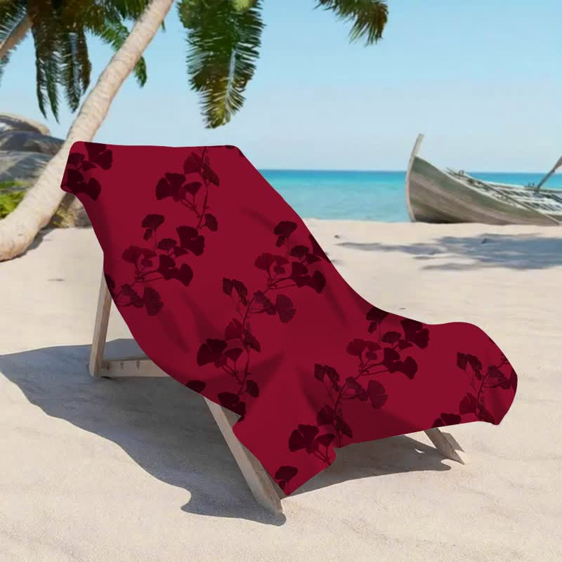 Strandtuch aus Ginkgoblättern - image 17
