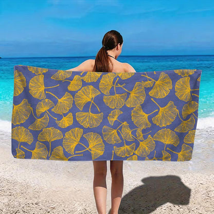 Rustikales Strandtuch aus Ginkgo Biloba - image 10